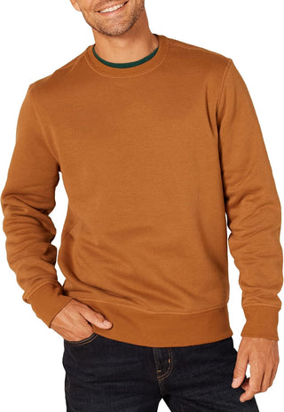 Big Men's Fleece Crewneck Plus Sized Sweatshirt