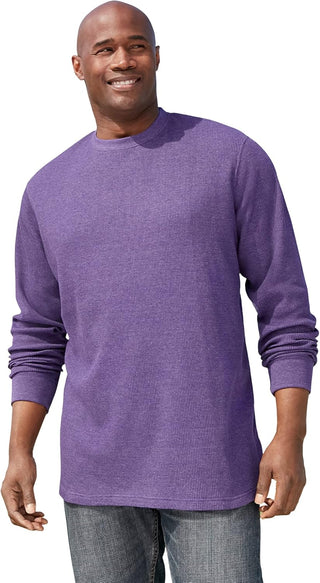 Big & Tall Men's Waffle-Knit Thermal Tee