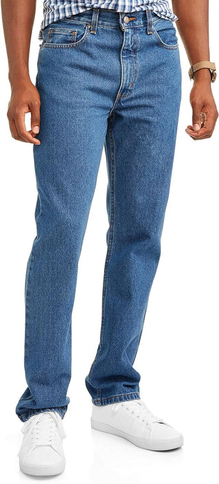 Big Men'S 100% Cotton Regular Fit Jeans