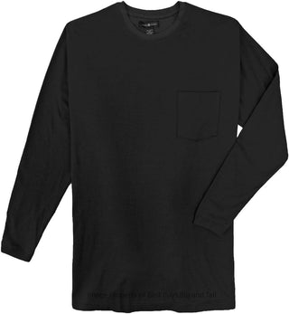 Big & Tall Long Sleeve Pocket T-Shirts for Men