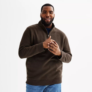 Big & Tall ?? Quarter-Zip Fleece Sweater