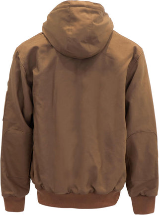 Big Insulated Flame Resistant Duck Hooded Plus Size Coat