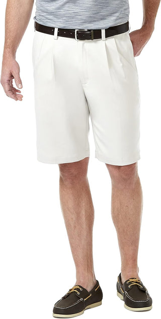 Big Men's Cool Pleated Front Expandable Waist Shorts