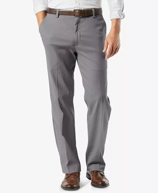 Men'S Big & Tall Easy Classic Fit Khaki Stretch Pants