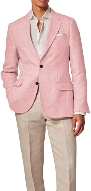 Big Men's Linen Blazer Regular Fit Sport Coat