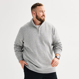 Big & Tall ?? Quarter-Zip Fleece Sweater