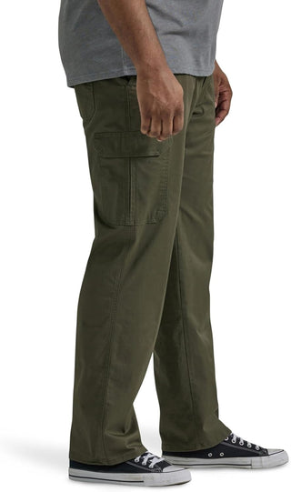 Plus Sized Men's Twill Cargo Pants