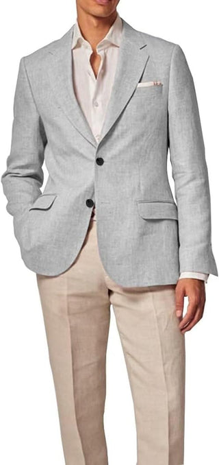 Big Men's Linen Blazer Regular Fit Sport Coat