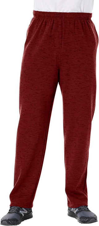 Plus Size Men's Big & Tall Fleece Open-Bottom Sportpants