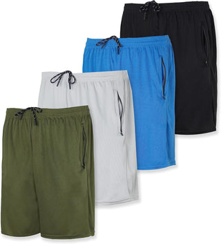 Big Men's Mesh Shorts - 4 Pack