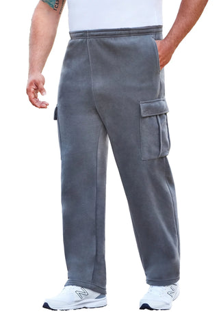 Men'S Big & Tall Explorer Plush Fleece Cargo Pants