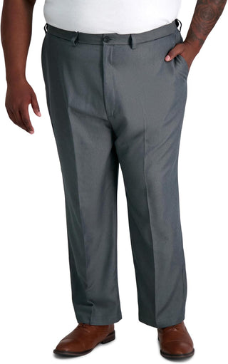 Big Men's Pleat Front Hidden Expandable Waistband