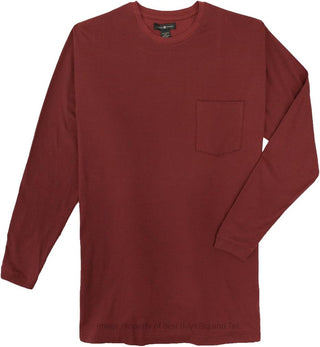 Big & Tall Long Sleeve Pocket T-Shirts for Men