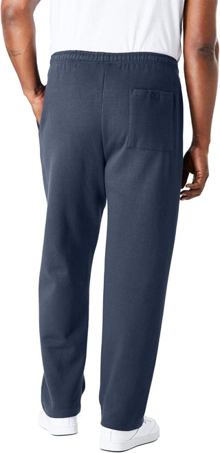 Plus Size Men's Big & Tall Fleece Open-Bottom Sportpants