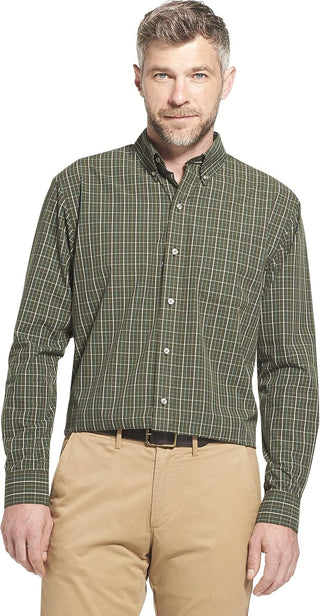 Big Men's Button down Plaid Plus Size Shirt