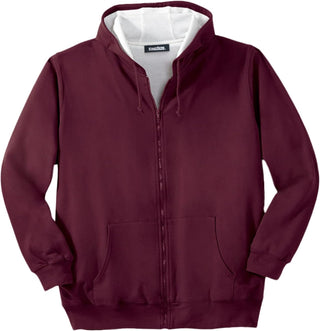 Plus Sized Men's Big & Tall Full-Zip Thermal Hoodie