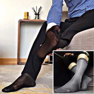 Mens Ultra Thin Dress Socks 10 Pairs