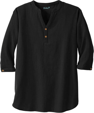 Big & Tall Men's Mandarin Collar Shirt