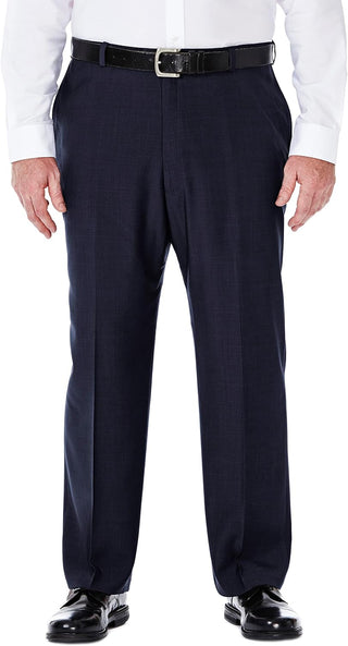 Men's Big and Tall Dress Pants Flat Front and Pleated Front