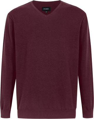 Men's Big and tall Sweater: Cotton V Neck  Pullover