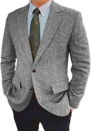 Big and Tall Lightweight Herringbone Blazer