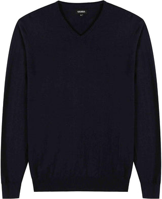 Men's Big and tall Sweater: Cotton V Neck  Pullover