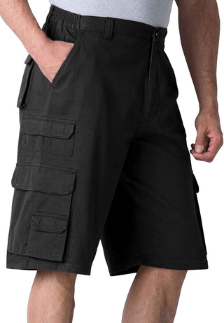 Plus Sized Men's Big & Tall Cargo Pocket Shorts