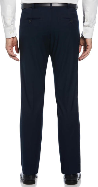 Men's Big & Tall Flat Front Dress Pants with Extendable Waistband