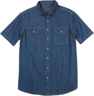 Large Men' Denim and Twill Shirt