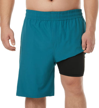 Big Men's Swim Trunks Swim Shorts Compression Liner Swimsuit