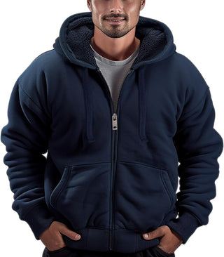 Sherpa Lined Hoodies for Big Men