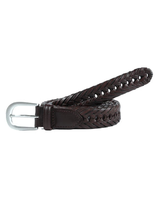 ® Men'S and Big Men'S Genuine Leather Braided Belt, Sizes 32-52