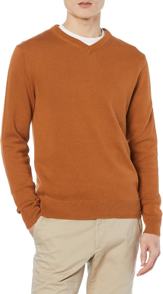 Big Men's V-Neck Plus Size Sweater 