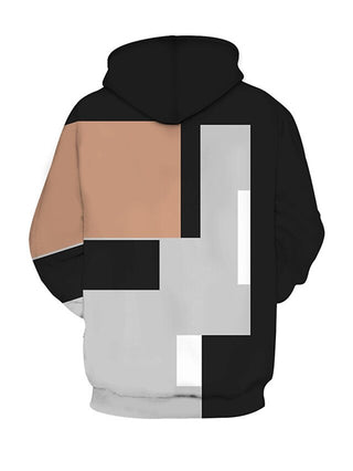 Men'S Unisex Hoodie Pullover Hoodie Sweatshirt Black Hooded Color Block Graphic Prints Print Daily Sports 3D Print 3D Print Casual Clothing Apparel Hoodies Sweatshirts Long Sleeve