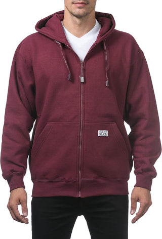 Plus Sized Men's Heavyweight Full Zip Hoodie