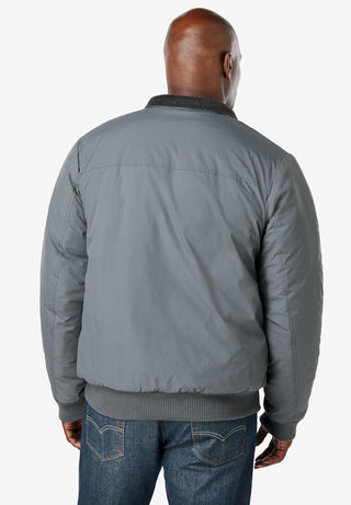 Big Fleece-Lined Bomber Jacket