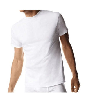 Tall Men'S SUPER VALUE Comfortsoft Fresh IQ White Crewneck 5 Pack, Sizes to 5XLT