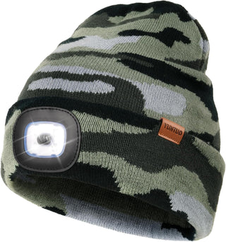 Mens Beanie with LED Light