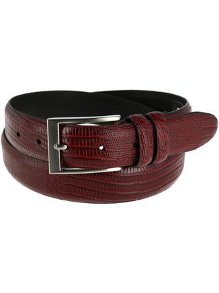 Leather Lizard Print Belt (Men Big & Tall)