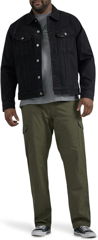 Plus Sized Men's Twill Cargo Pants