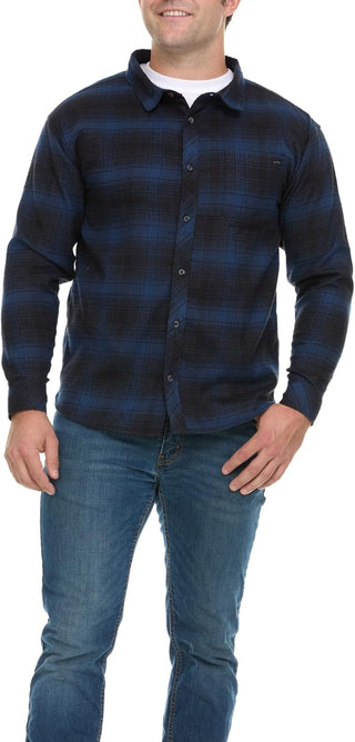 Big and Tall Plaid Flannel Shirt for Men