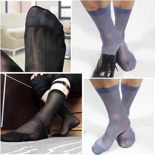 Mens Ultra Thin Dress Socks 10 Pairs