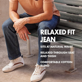 Big Men's Relaxed Fit Cotton Jeans by Wrangler