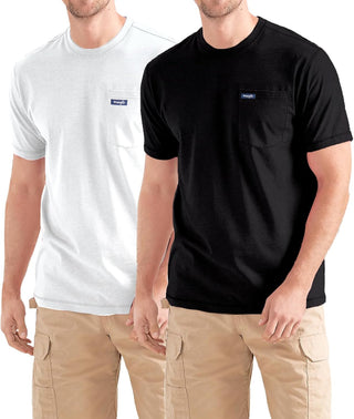 Big and Tall Pocketed T-Shirts for Men - 2 Pack 