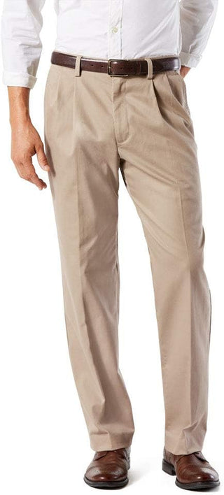 Men' Khaki Pants - Pleated (Big & Tall)