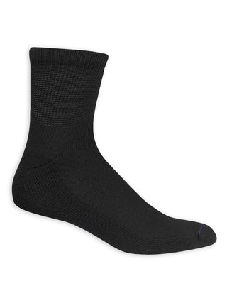 Big and Tall Diabetes & Circulatory Ankle Socks for Men - 6 Pack