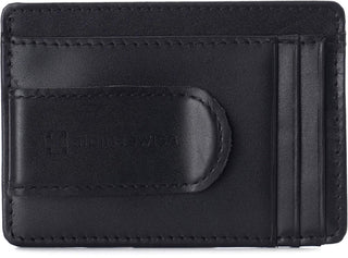 Safe Money Clip Minimalist Leather Wallet