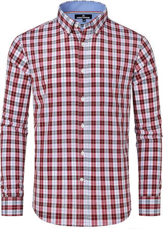 Big Men's Plaid Button down Shirts