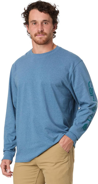 Big Men's Loose Fit  Long-Sleeve Plus Size T-Shirt