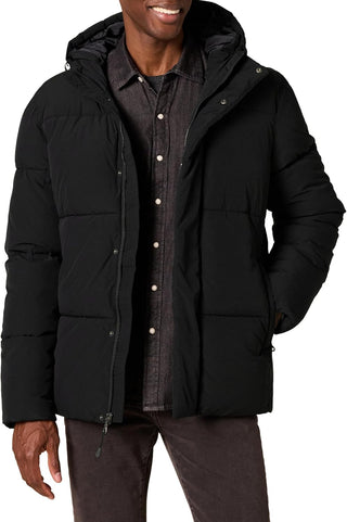 Men's Coat Mid-Length Hooded Puffer (Big & Tall)